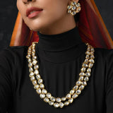 Kundan Necklace /Long Kundan Necklace/ Indian jewelry / Kundan two layered necklace / Kundan rani haar / Statement necklace / Sabyasachi jewelry