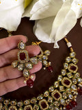 Ruby Kundan choker Necklace, Indian Jewelry, Indian choker Necklace, Kundan necklace, Sabyasachi