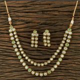 Polki Necklace /Kundan necklace set /Antique Gold Necklace set/Indian Necklace/Indian Wedding Necklace/Indian jewelry/ Delicate Necklace