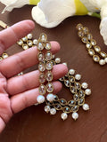 Polki Necklace/ Kundan Necklace/ Antique Dull Gold Necklace/Indian Jewelry/ Indian Necklace/ Bollywood Jewelry/ Pakistani Jewelry