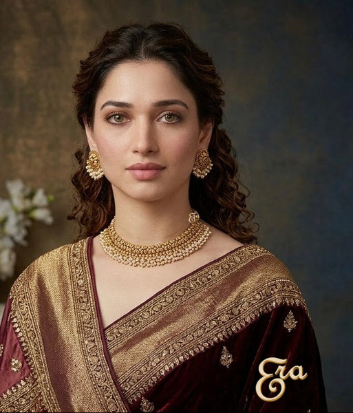 Choker Pearl Necklace Set