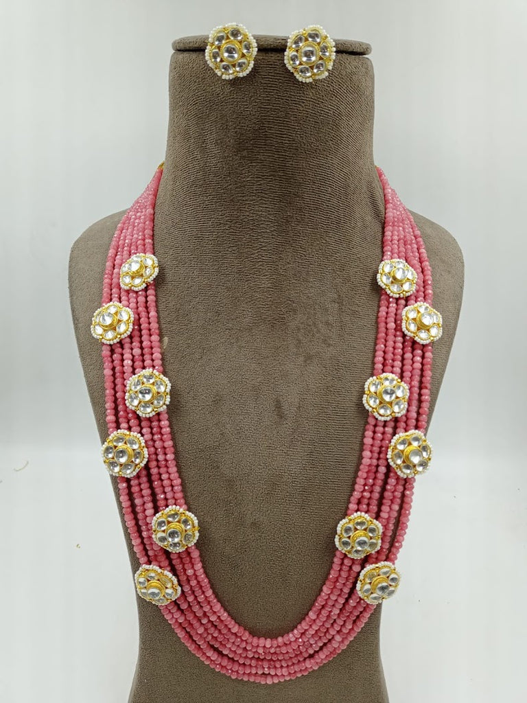 sanjog Bollywood Indian Long Pearl Jewelry Necklace Glass Pearl Bead  Fashion Necklace Dulha Kantha Men Groom For Wedding Wear(Dule Ki Mala)  (Red) | Amazon.com