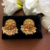 Gold Studs/Indian Studs/ Indian jewelry/Pearl earrings/South Indian earrings/Guttapusalu Earrings/Temple Earring /temple jewelry