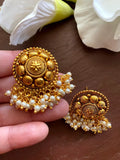 Gold Studs/Indian Studs/ Indian jewelry/Pearl earrings/South Indian earrings/Guttapusalu Earrings/Temple Earring /temple jewelry