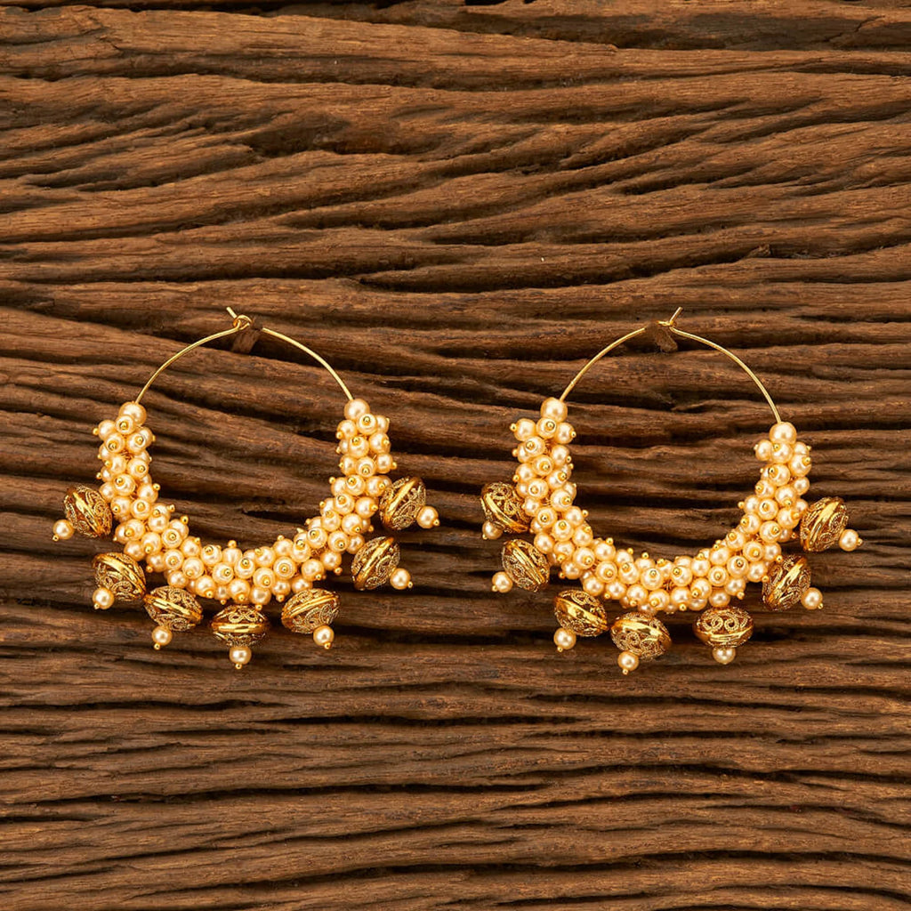Red & Gold colour Earrings Punjabi Bali
