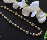 Victorian Necklace /Kundan Long Necklace /Green Long Necklace/ Indian long Victorian necklace/ Statement jewelry/ sabyasachi Necklace