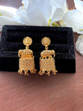 Gold Temple Earrings / Temple Jewelry / South Indian Earrings/ Elephant jewelry/ Traditional Earrings/ Indian Jewelry/ Amrapali earrings