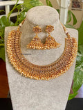 Guttapusalu Pearl Choker/polki Gold choker Necklace/Indian Choker/South Indian jewelry/ Wedding Jewelry/Bridal Necklace/Pakistani jewelry