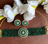 Kundan choker/Green Choker Necklace/Indian wedding jewelry/Sabyasachi Necklace