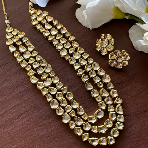 Kundan Necklace /Long Kundan Necklace/ Indian jewelry / Kundan Three layered necklace / Kundan rani haar / Statement necklace / Sabyasachi jewelry
