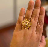 Gold Temple Ring