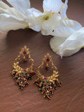 Kundan Earrings/Polki Earrings/Indian earrings/chandbali earrings/south indian jewelry/Temple earrings/Bridesmaid earrings/ Delicate earring