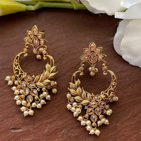 Flipkart.com - Buy DPMARKETING Gold Plated Earrings for Women Chandbali  Earring E-4 Alloy Chandbali Earring Online at Best Prices in India
