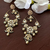 Pearl earrings/ Indian hoop earrings/ gold hoop earrings/pearl hoops/ Delicate earrings/Bali earrings/Punjabi Baali/ Pakistani earrings