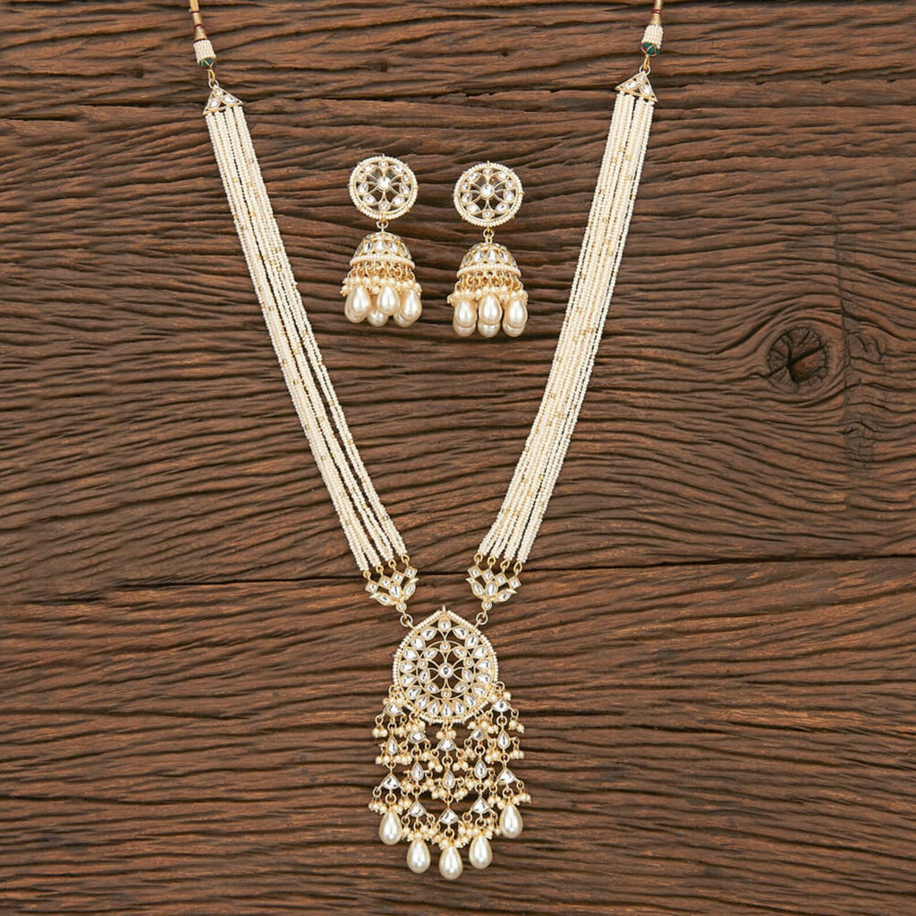 Pearl Kundan Long Necklace ,Meenakari Necklace ,Beaded Necklace, Indian Jewelry, Indian Necklace ,Statement Necklace, kundan jewelry, Studs
