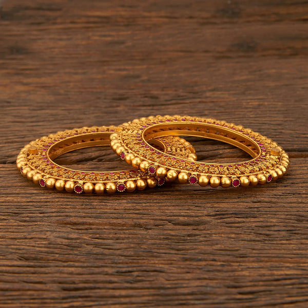 Matte Gold Openable Bangles/Pacheli /Kada/ Gold Bangles/Indian Bangles/ Temple jewelry/Indian Wedding Jewelry/ruby bangles/Amrapali jewelry