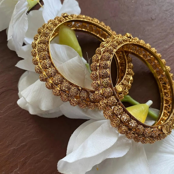 Gold Bangles/ Indian Bangles/ Antique gold Kada/ openable bangles/ temple jewelry / Filgree bangles/ south indian jewelry/ kangan